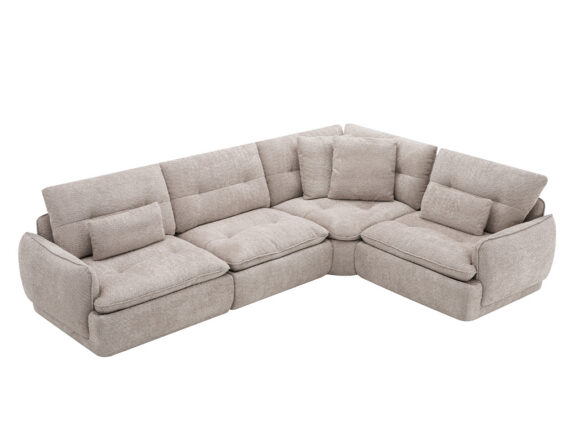 Echo nurgadiivan parempoolne helehall külgvaade 1