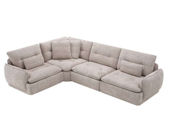 Echo nurgadiivan vasakpoolne helehall külgvaade 1