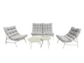 Aiamööbli Bali 2-kohaline diivan (hele) komplekt