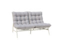 Aiamööbli Bali 2-kohaline diivan (hele)