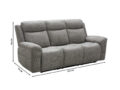 Duvall 3-kohaline recliner diivan (elektriline) mõõdud