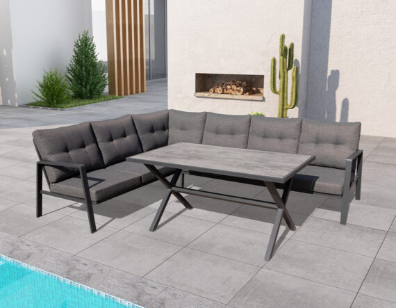 Aiamööbli komplekt Rella (tume) 1