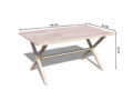Aiamööbli komplekt Rella (beež) laud mõõdud