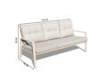 Aiamööbli komplekt Rella (beež) diivan mõõdud