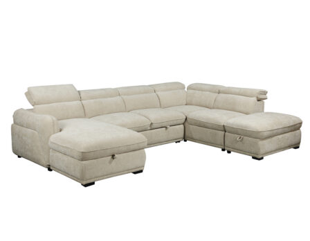 Venice U-kujuline diivanvoodi (beež) vasakpoolne