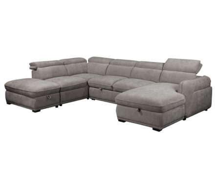 Venice U-kujuline diivanvoodi (hall) parempoolne külgvaade