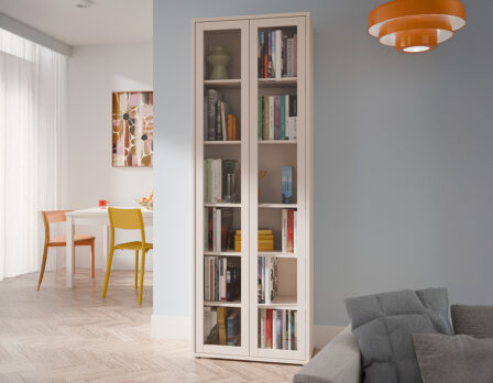 Alice Springs vitriinkapp sand 75cm interjöör