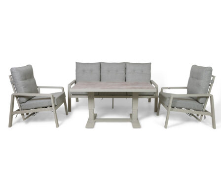 Aiamööbli komplekt Renalo (beež) laud üleval