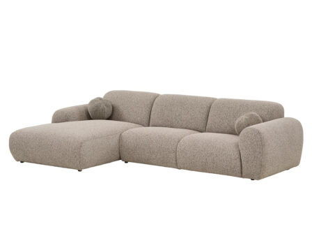 Clyde nurgadiivan vasakpoolne (stone grey) külgvaade