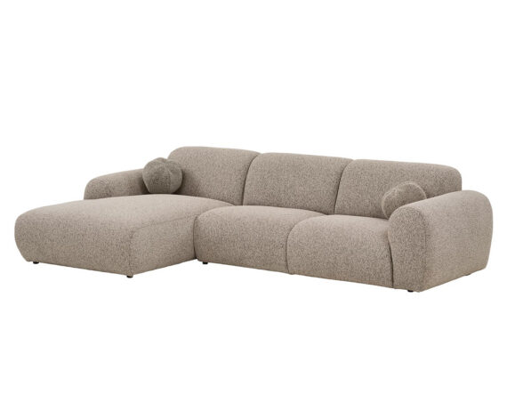 Clyde nurgadiivan vasakpoolne (stone grey) külgvaade