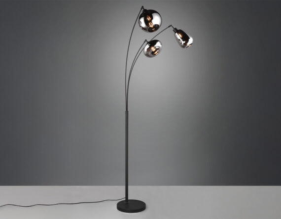 Põrandalamp Lumina must