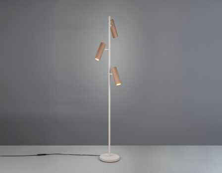 Põrandalamp Soka kuldne valge 1