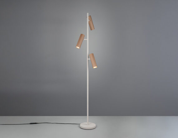 Põrandalamp Soka kuldne valge 1