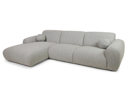 Clyde nurgadiivan vasakpoolne (light grey) külgvaade