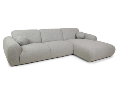 Clyde nurgadiivan parempoolne (light grey) külgvaade