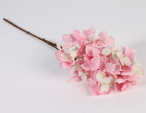 Kunstlill roosa hortensia 65cm
