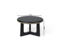 Blair diivanilaud Ø60 cm (tume) mõõdud