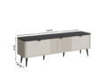 Marly TV-alus (120 cm) mõõdud