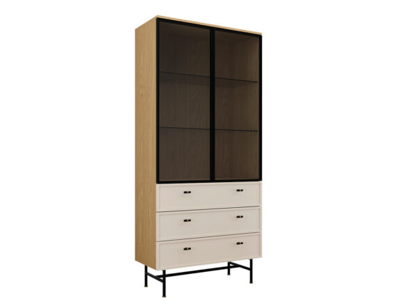 Elora vitriinkapp (90 cm) külgvaade 1
