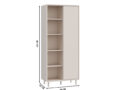 Playly vitriinkapp (84 cm) mõõdud