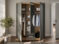 Pontypool riidekapp (hall) (169 cm) avatud vaade