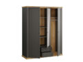 Pontypool riidekapp (hall) (169 cm) avatud vaade