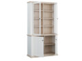 Pontypool vitriinkapp (110 cm) (valge) avatud vaade