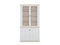 Pontypool vitriinkapp (110 cm) (valge)