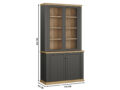 Pontypool vitriinkapp (110 cm) (hall) mõõdud
