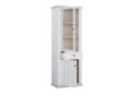 Pontypool vitriinkapp (70 cm) (valge) avatud vaade