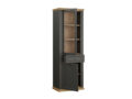 Pontypool vitriinkapp (70 cm) (hall) avatud vaade