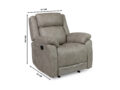 Lexie recliner tugitool mõõdud