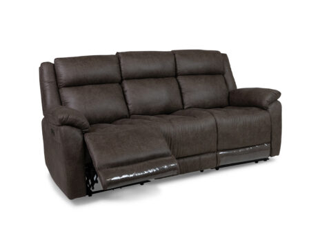 Lexie 3-kohaline recliner diivan (elektriline) avatud vaade