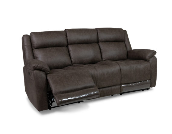 Lexie 3-kohaline recliner diivan (elektriline) avatud vaade