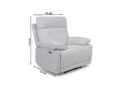 Miley recliner tugitool (elektriline) mõõdud